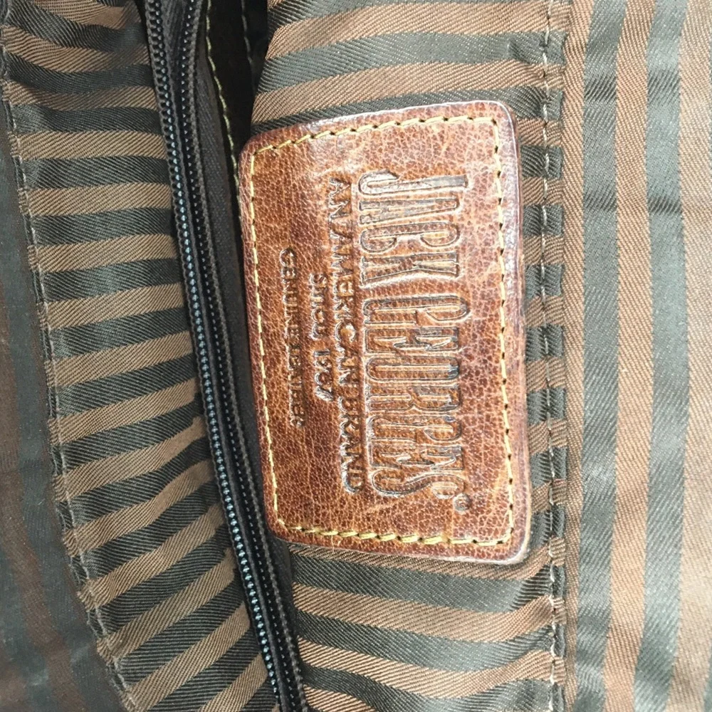 Jack Georges Voyager Crossbody Messenger Leather Bag
